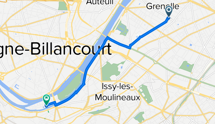 87–101 Rue du Commerce, Paris à 1 Allée des Moulineaux, Issy-les-Moulineaux