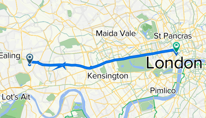 13 Phillimore Gardens, London to 43 Endell St, London