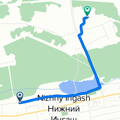Набережная улица, 38, Нижний Ингаш до Дачная улица, 25,