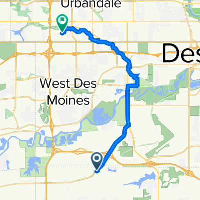 4221 S Orilla Rd, West Des Moines to 10596 Greenbelt Dr, Clive