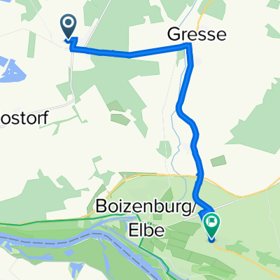 Lindenallee 40, Schwanheide nach Neue Straße 5, Boizenburg/Elbe