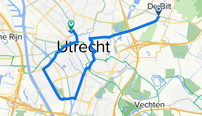 Bilthovenseweg 5, De Bilt naar Kaatstraat 1, Utrecht