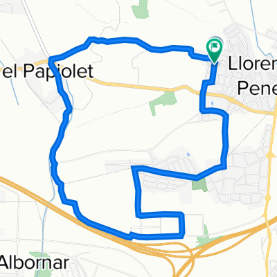 De Carrer de Rosa Sensat 25b, Llorenç del Penedès a Carrer de Rosa Sensat 6, Llorenç del Penedès