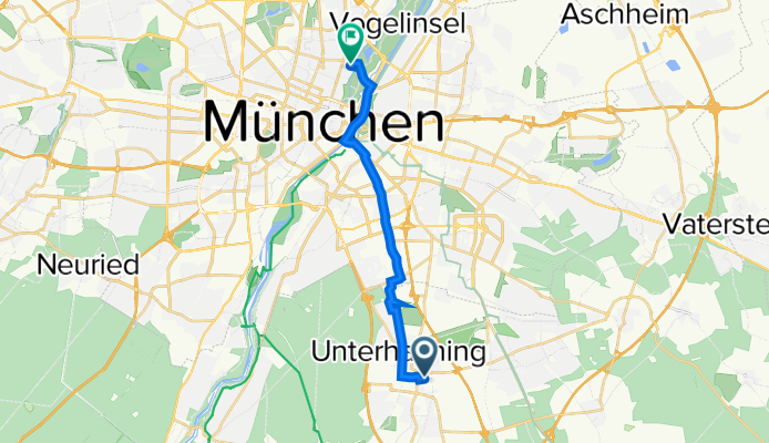 Hans-Durach-Straße 1, Unterhaching nach Gedonstraße 10, München