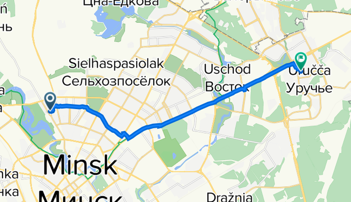 Маршрут из Старовиленский тракт, Минск