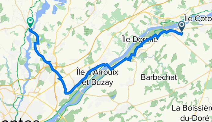 19 La Charaudière, Champtoceaux nach 40 Quai de Cricklade, Sucé-sur-Erdre