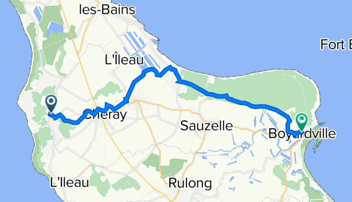 21 Impasse de la Paix, St.-Georges-d'Oléron nach 64 Rue des Hippocampes, St.-Georges-d'Oléron