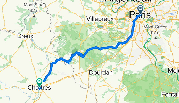 62 Rue de Rivoli, Paris à 9 Rue de la Mairie, Chartres