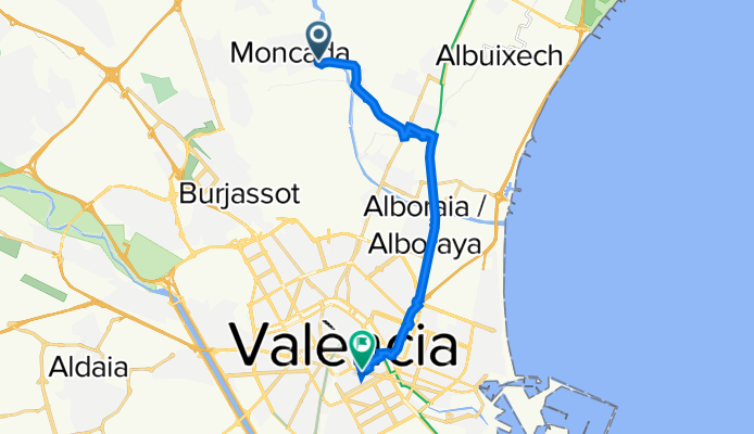 39.543° N -0.385° W a Avinguda del Regne de València, 32, València