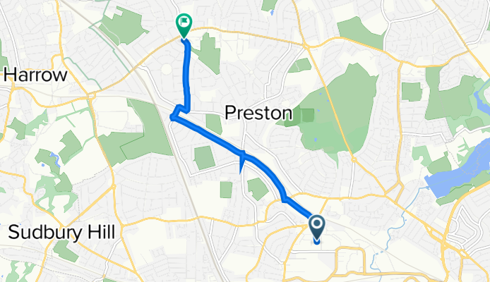21 Olympic Way, Wembley to 14 Woodcock Hill, Harrow