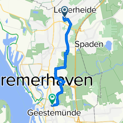 Heinrich-Brauns-Straße 6, Bremerhaven to Bismarckstraße 51, Bremerhaven