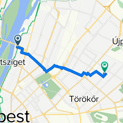 Népfürdő utca 22., Budapest to Egressy út 178f., Budapest