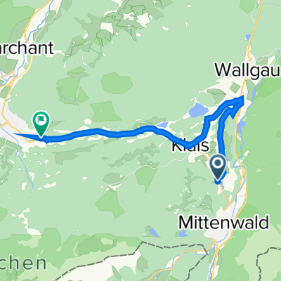 St 2542, Mittenwald to B2, Garmisch-Partenkirchen