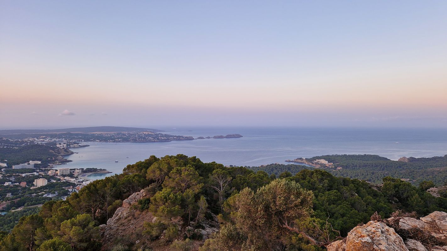 Mallorca a peu: Peguera - puig de sa Bruta - cala Fornells - caló des Monjo - Peguera
