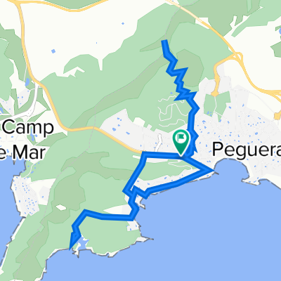 Mallorca a peu: Peguera - puig de sa Bruta - cala Fornells - caló des Monjo - Peguera