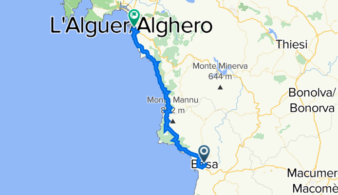 9. Bosa to Alghero