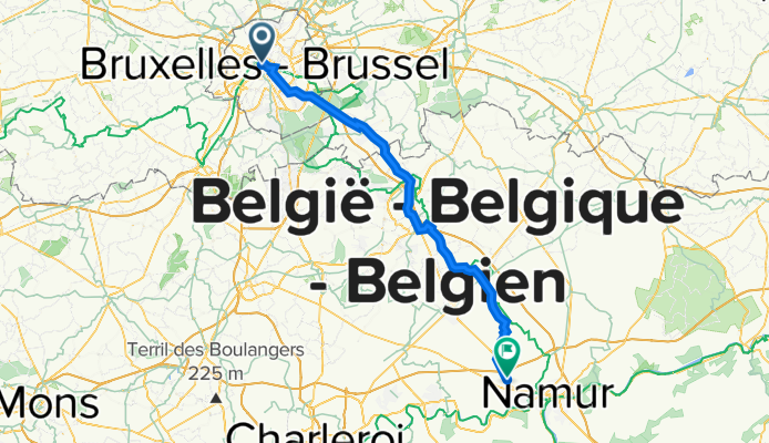 Rue Antoine Dansaert 18, Bruxelles to Avenue d'Ecolys 2, Namur