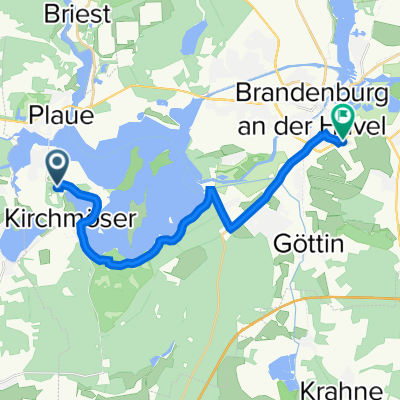 Platz der Einheit 1000, Brandenburg an der Havel nach Brandenburg Hbf, Brandenburg an der Havel