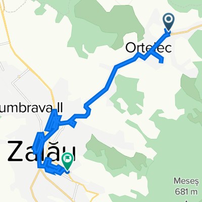 Strada Cetății 67,  to Strada Kossuth Lajos 53E, Zalău