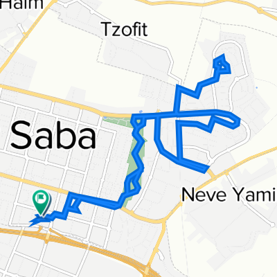 Keren Avraham Street 12, Kefar Saba to Keren Avraham Street 19, Kefar Saba