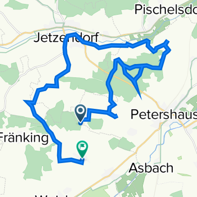 Straße ohne Straßennamen, Dachau nach Aufhausen, Weichs