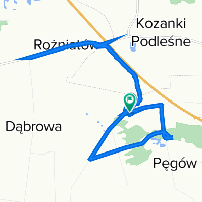 Kozanki Wielkie 15, Uniejów do Kozanki Wielkie 15, Uniejów