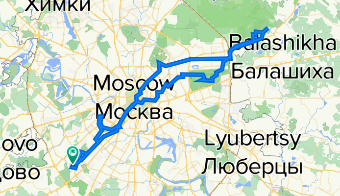 От улица Академика Анохина 5 корпус 3 строение 1, Москва до улица Академика Анохина 5, Москва