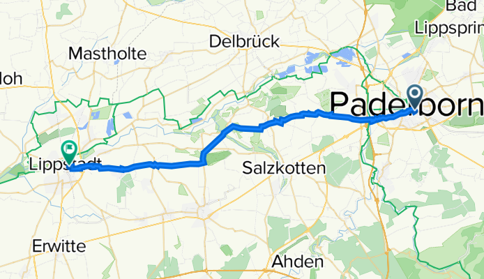 Mallinckrodtstraße 5, Paderborn nach Klusetor 23, Lippstadt