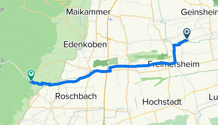 Erwin-Renner-Straße 12, Böbingen nach K 58, Edesheim