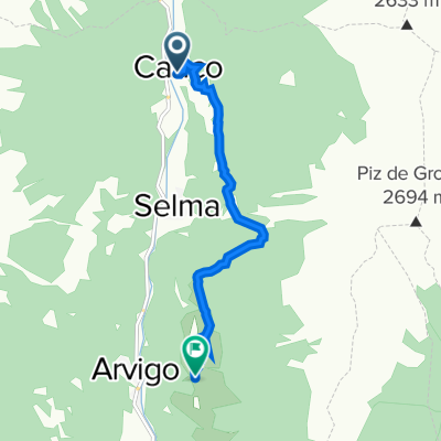 Via all'Ossario 29, Cauco a Via Braggio 48–49, Braggio