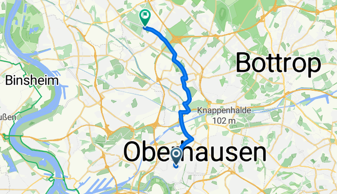 Maybachstraße 27, Oberhausen nach K16 112, Oberhausen