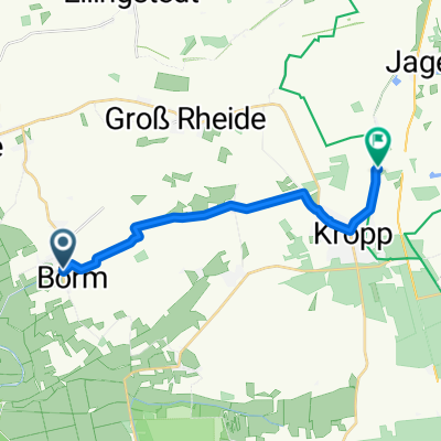 Dorfstraße 33, Börm nach Am Schwimmbad 1, Kropp