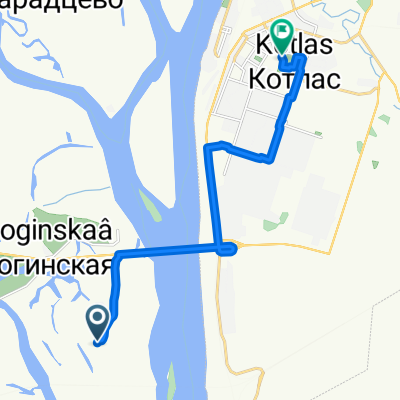От Неизвестная дорога до улица Гагарина 60, Котлас