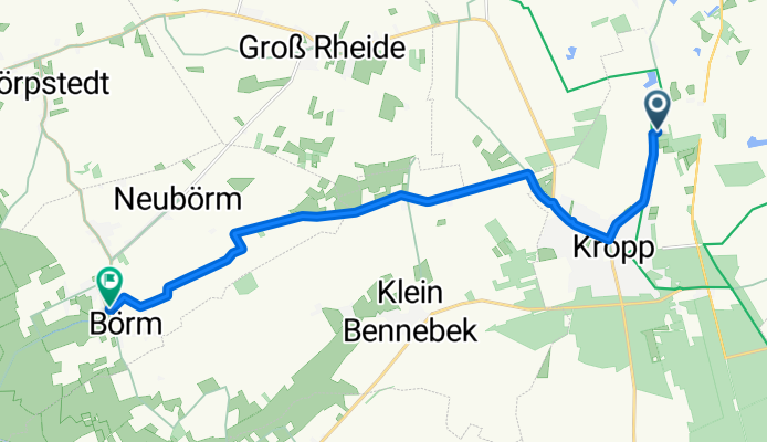 Am Schwimmbad 1, Kropp nach Dorfstraße 33, Börm