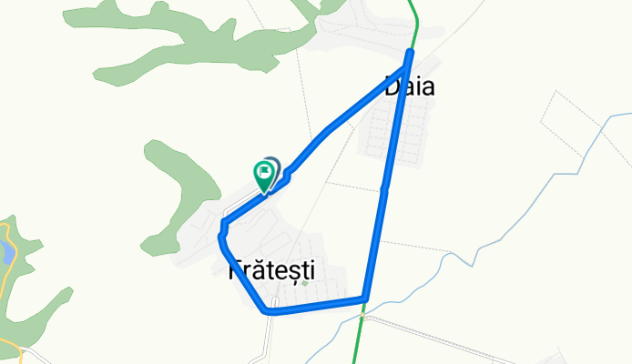 Str. Sfântul Gheorghe, Frătești to Str. Sfântul Gheorghe, Frătești