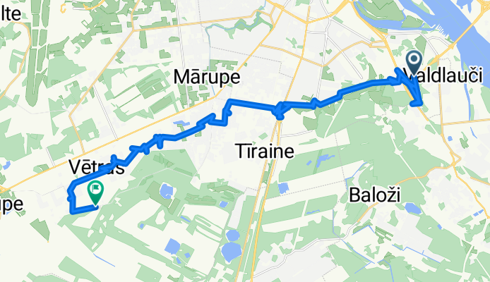 Svīres iela 9, Rīga to Ceļš bez nosaukuma