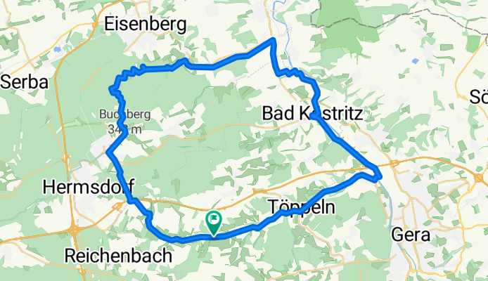 Harpersdorfer Straße 57A, Kraftsdorf nach Harpersdorfer Straße 59, Kraftsdorf