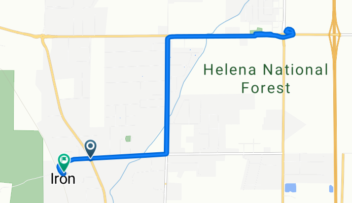 46.689° N -112.055° W to 75 John G Mine Rd, Helena