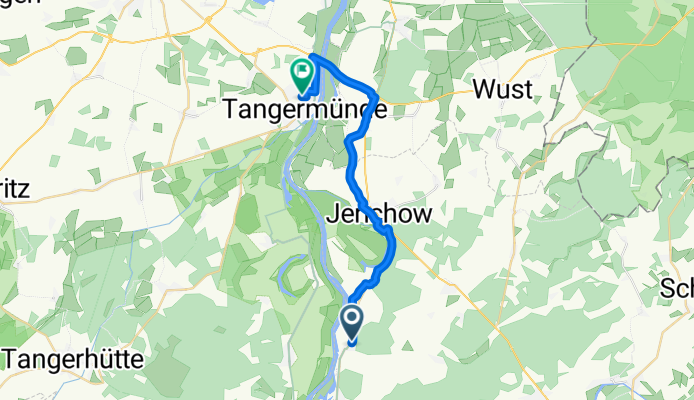 L54 15, Elbe-Parey nach Schillerstraße 5, Tangermünde