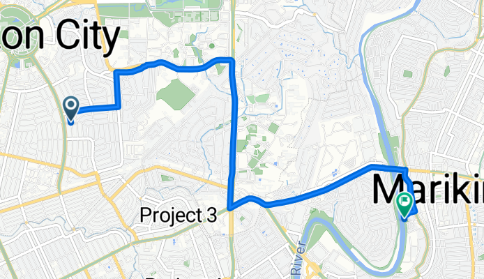 68 Matahimik Street, Quezon City to Kap. Celso Mendoza (Dancel), Marikina City