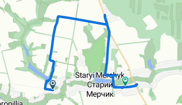 Старий Мерчик до Старий Мерчик