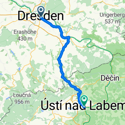 Dr-Külz-Ring 19, Dresden nach Velká Hradební 8–8a, Ústí nad Labem