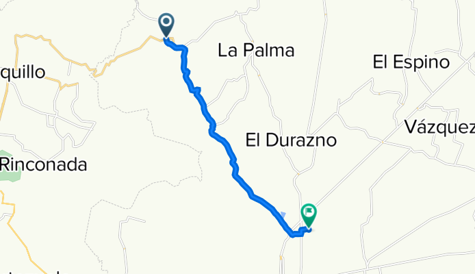 Ruta desde Vía sin nombre, Puerto Dexthi