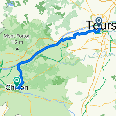 Boulevard Jean Royer 178, Tours nach Place du Général de Gaulle 49, Chinon