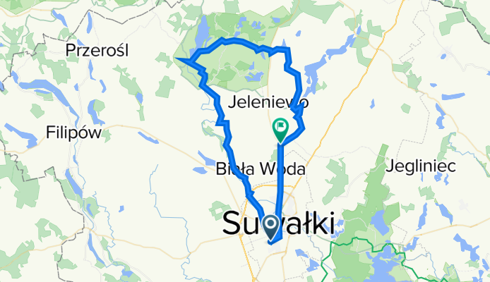 Lotnicza 50, Suwałki do 22A, Prudziszki