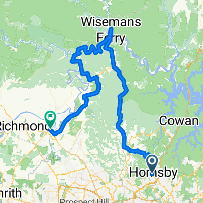 Hornsby to Windsor via Wisemans Ferry