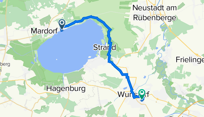 Uferweg 11, Neustadt am Rübenberge nach Am Zementwerk 19, Wunstorf
