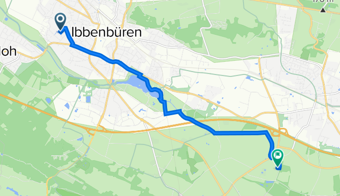 52.278° N 7.700° W nach Bocketaler Straße 155, Ibbenbüren