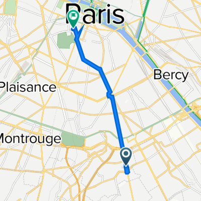 78 Avenue de Fontainebleau, Le Kremlin-Bicêtre à 25 Rue Racine, Paris