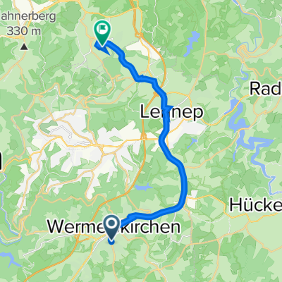 Schillerstraße 78, Wermelskirchen nach Schenkstraße 125, Wuppertal